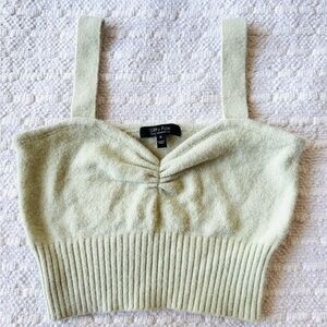 Witty Fox sage green soft crop tank top sz medium